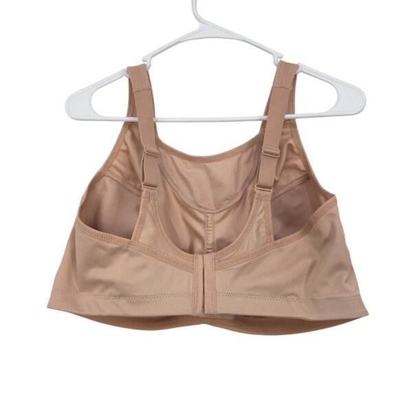 Glamorise Womens Beige High Support Sport Bra Size 44D Moisture-Wicking Fabric - Picture 11 of 11
